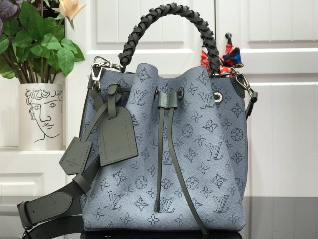 L0vis Vvtt0n Mahina Muria Replica Handbag Blue Gray M55801