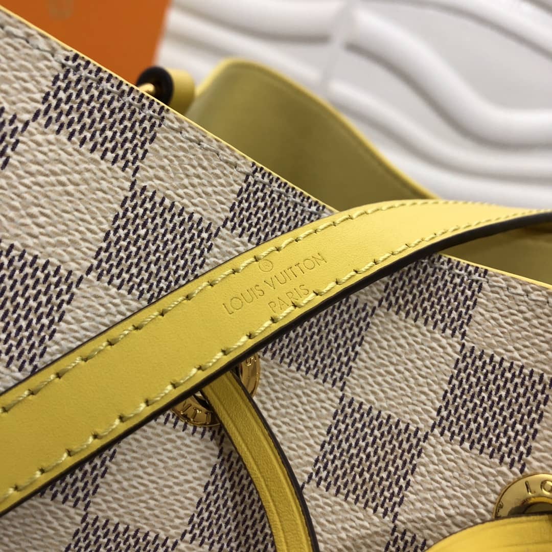 L0vis Vvtt0n Neonoe Replica Bucket Bag Beige Yellow M44020