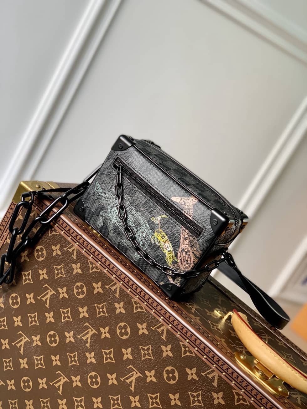L0vis Vvtt0n Mini Soft Trunk Black N45278 Replica Shoulder Bag