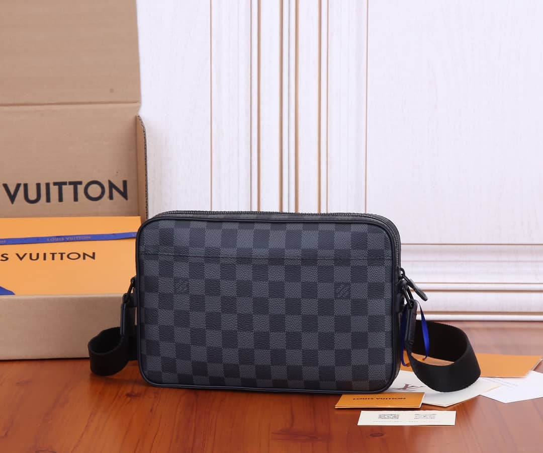 L0vis Vvtt0n Alpha Damier Graphite Canvas Messenger Bag Replica N40364