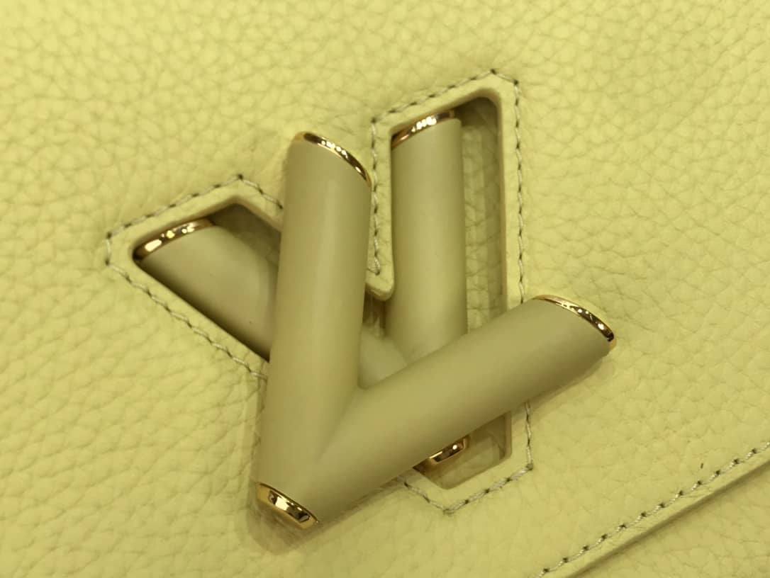 L0vis Vvtt0n Replica Bags Twist PM Pondichery Taurillon Leather Replica Bag Yellow M58691