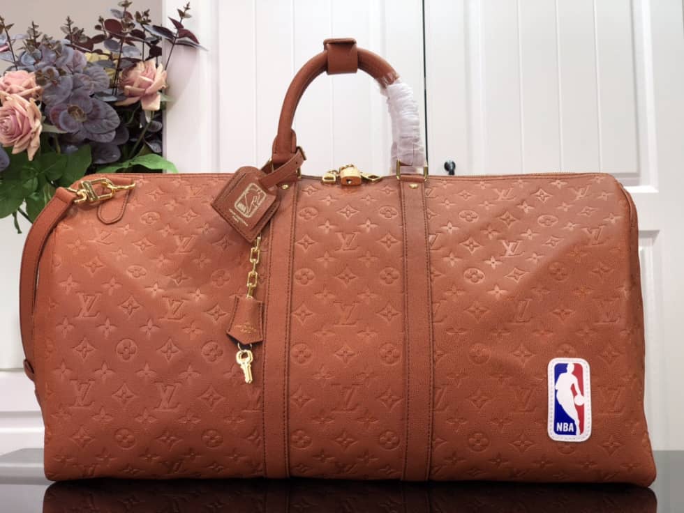 LV Duffle Bag Replica x NBA Keepall Bandouliere 55 M57973