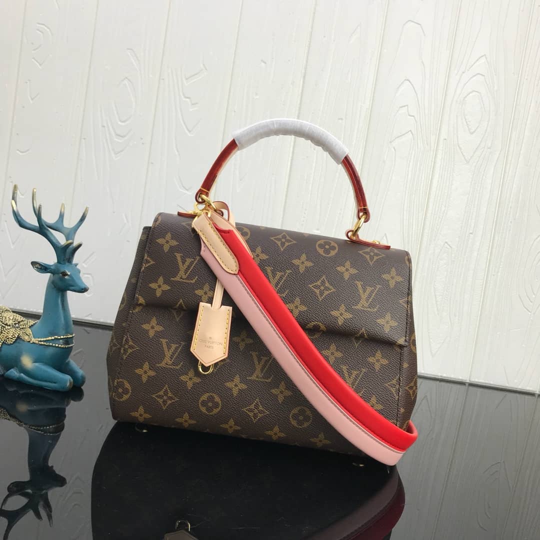 L0vis Vvtt0n Cluny BB Monogram Canvas Shoulder Bag Replica Red M42738