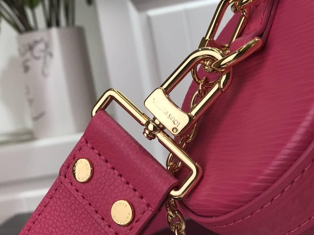 L0vis Vvtt0n Papillon Trunk Monogram Chain Replica Crossbody Bag Pink M57836