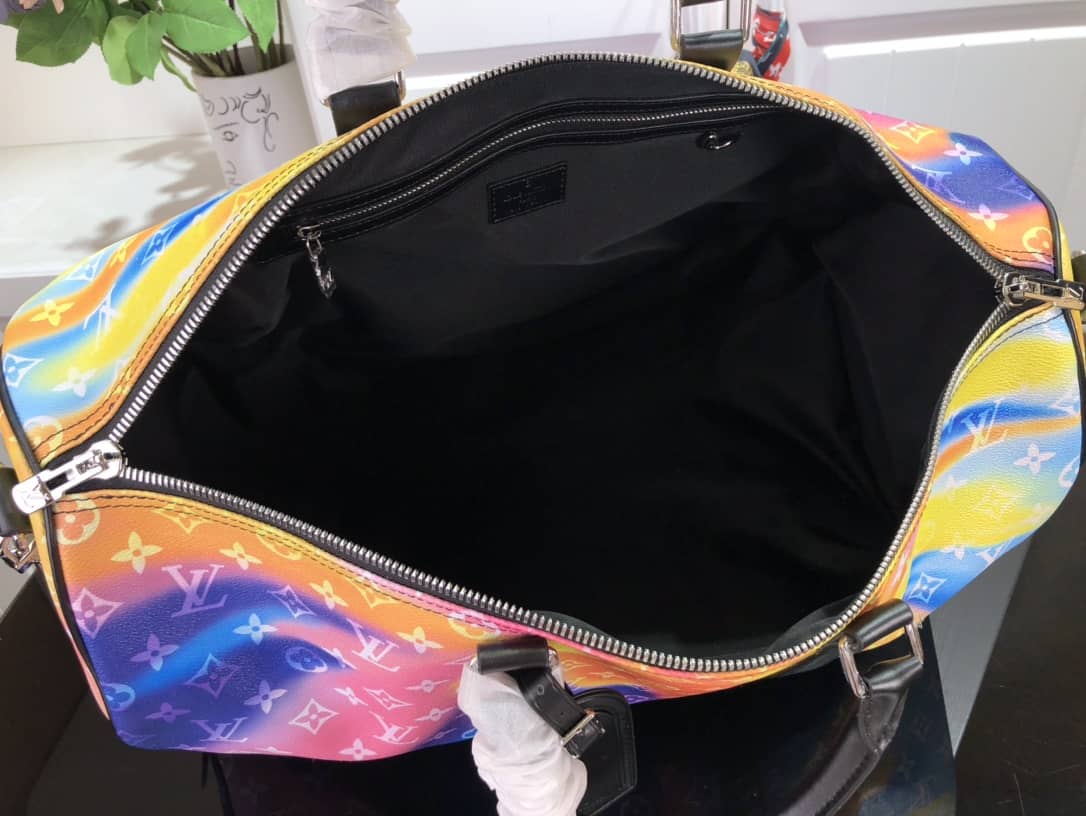 L0vis Vvtt0n Keepall Watercolor Bandouliere 50 Travel Bag Replica M45758