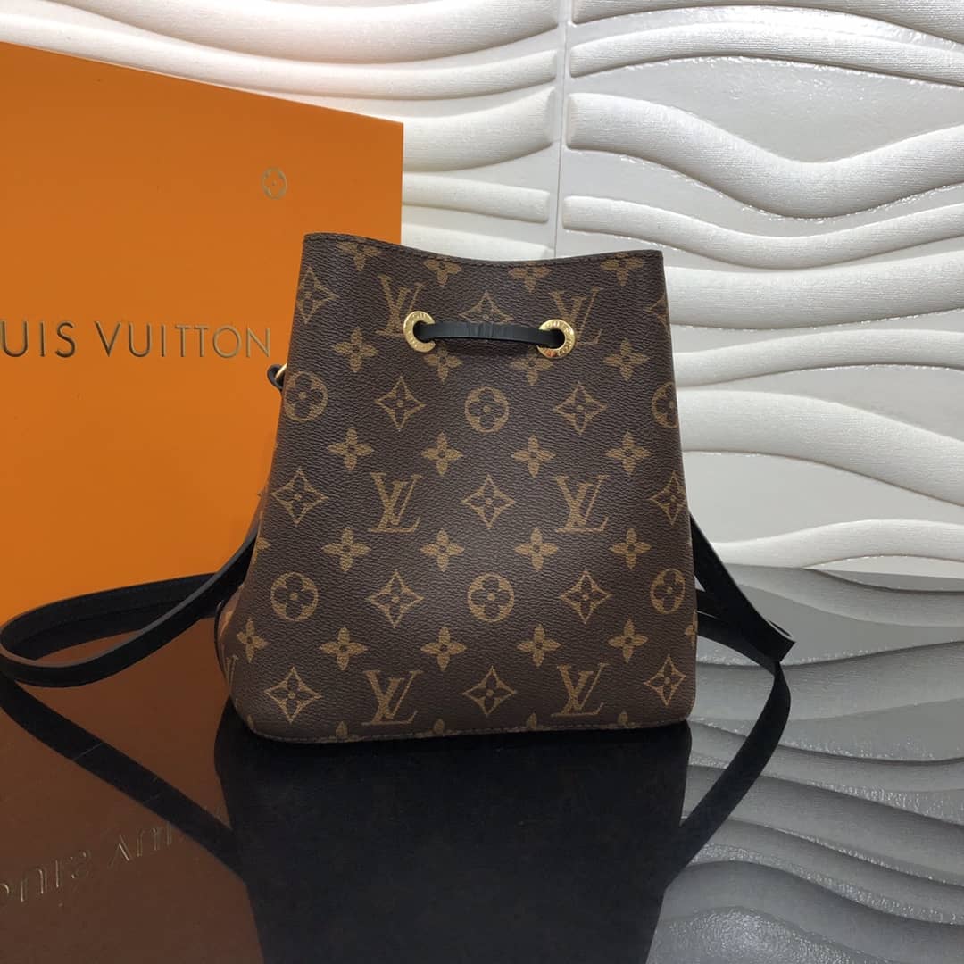 L0vis Vvtt0n Noe Monogram Canvas Replica Bucket Bag Black