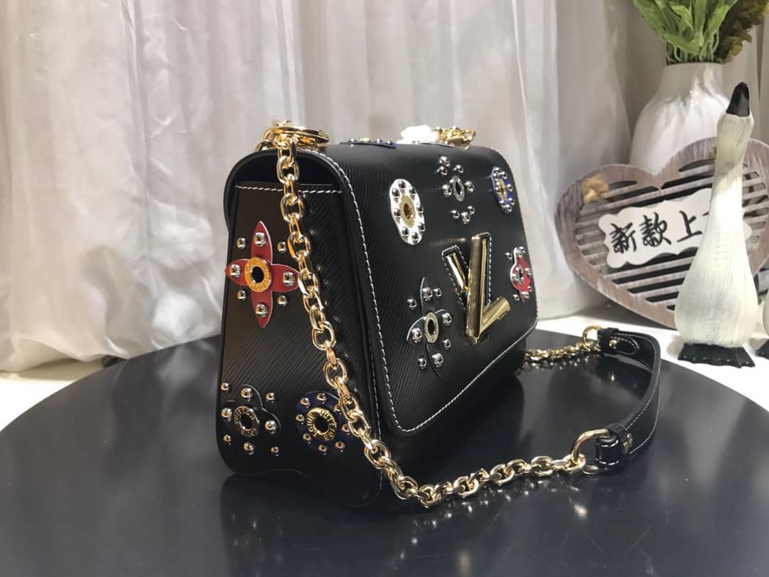 L0vis Vvtt0n Epi Leather Twist MM Replica Bag Black