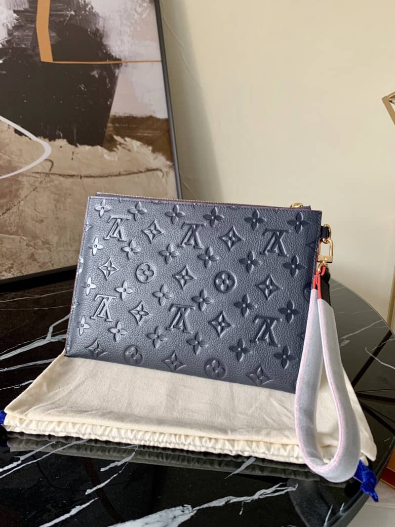 L0vis Vvtt0n Pochette Melanie MM Monogram Empreinte Replica Clutch Blue M68705