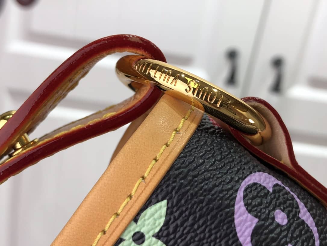 L0vis Vvtt0n Delightful PM Monogram Multicolor Shoulder Bag Replica Black M40352