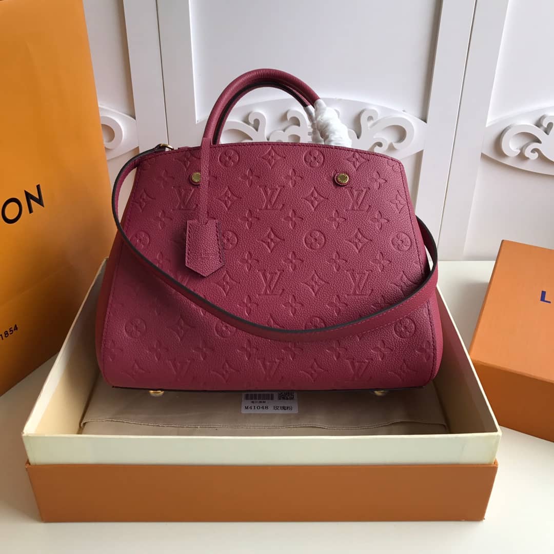 L0vis Vvtt0n Monogram Montaigne MM Shoulder Bag Replica Red M41048