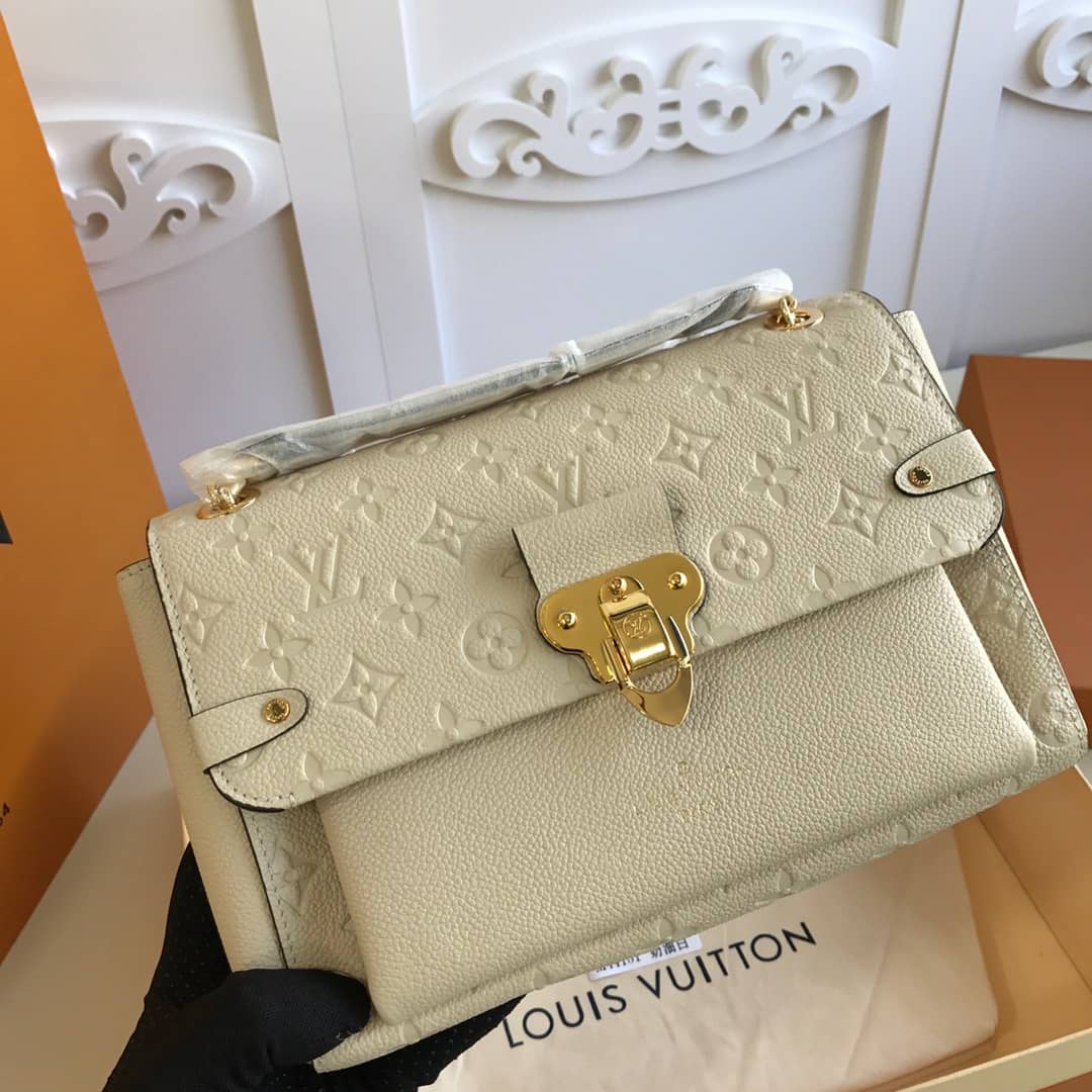 L0vis Vvtt0n Monogram Empreinte Vavin PM Chain Replica Shoulder Bag Cream M44151