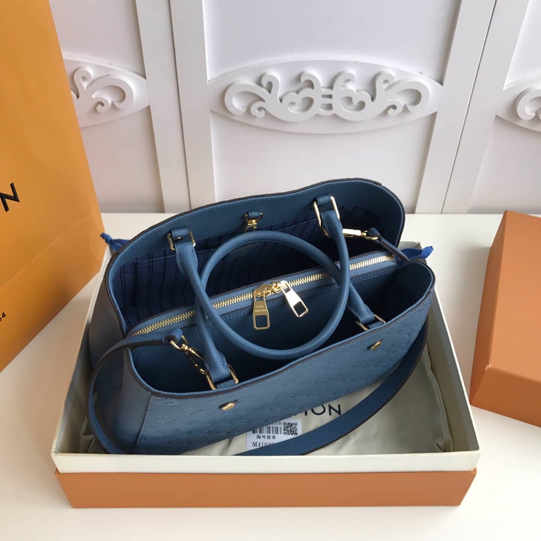 L0vis Vvtt0n Monogram Montaigne MM Shoulder Bag Replica Blue M41048