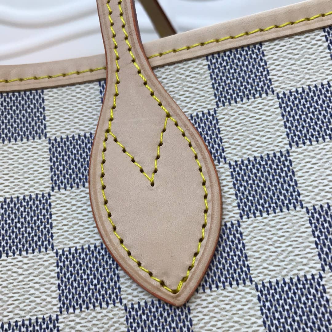 L0vis Vvtt0n Neverfull MM Damier Azur Bag Replica White N40995