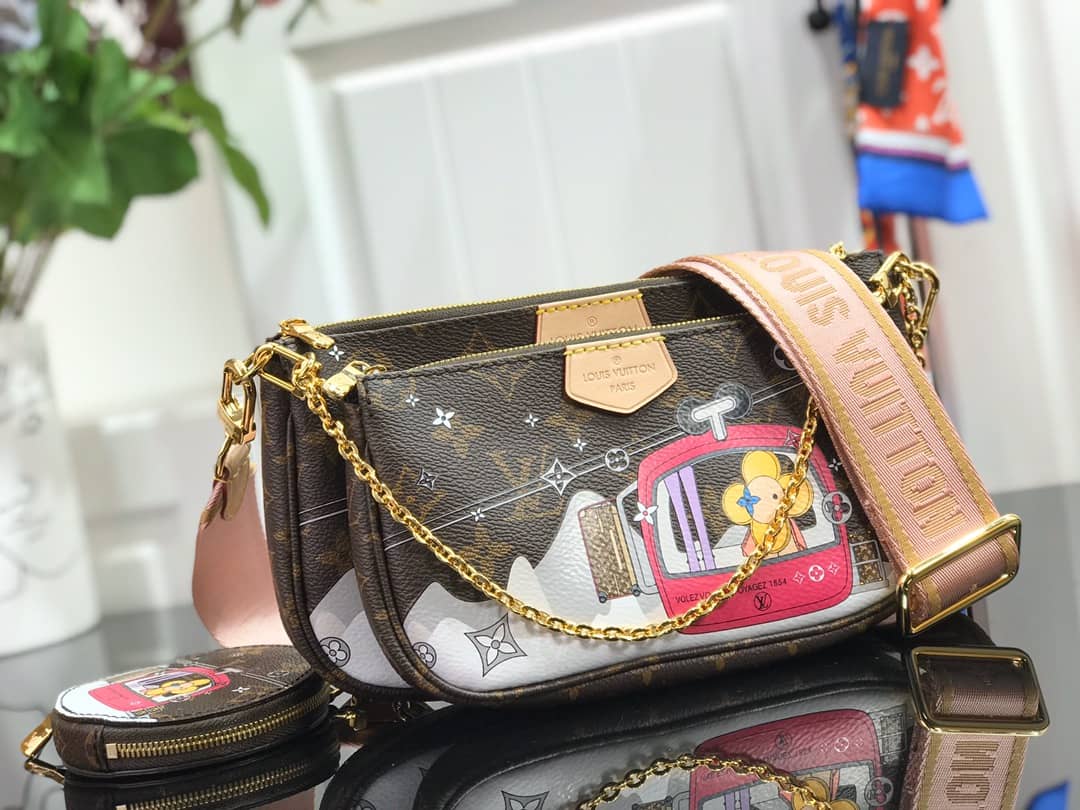 L0vis Vvtt0n Monogram Canvas Multi Pochette Replica Brown M44823