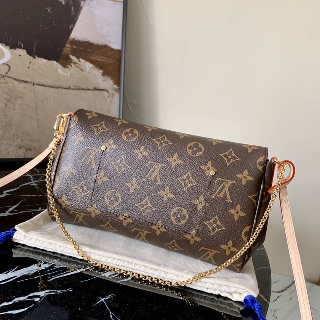 L0vis Vvtt0n Favorite Monogram Canvas MM Replica Bag Brown M40718