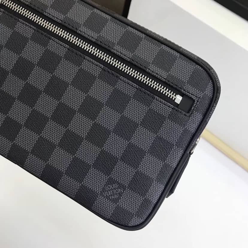 L0vis Vvtt0n Damier Graphite Pochette Kasai Clutch Replica Black N41664