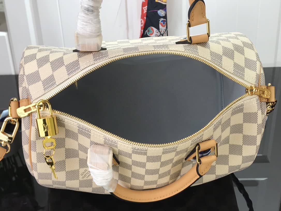 L0vis Vvtt0n Damier Azur Speedy Bandouliere 30 Bag Replica N50054