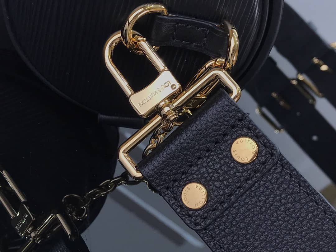 L0vis Vvtt0n Papillon Trunk Monogram Chain Replica Crossbody Bag Black M57835