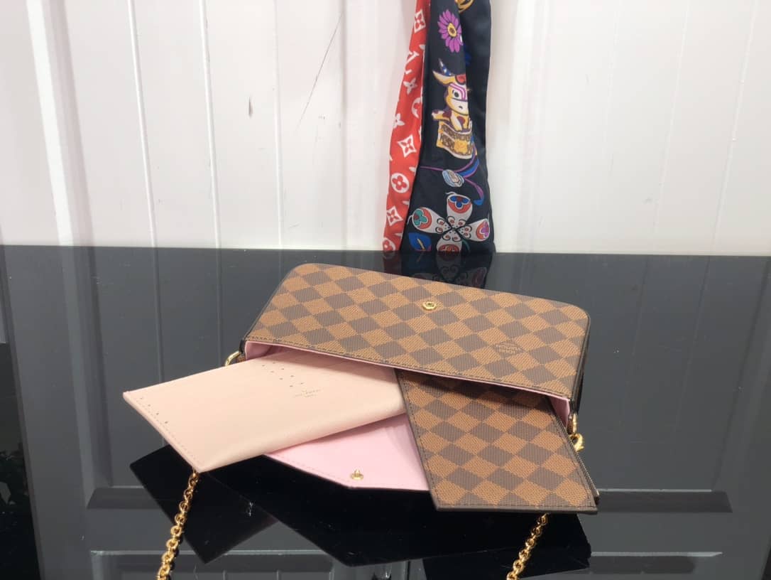 L0vis Vvtt0n Damier Canvas Flicie Replica Pochette N60474