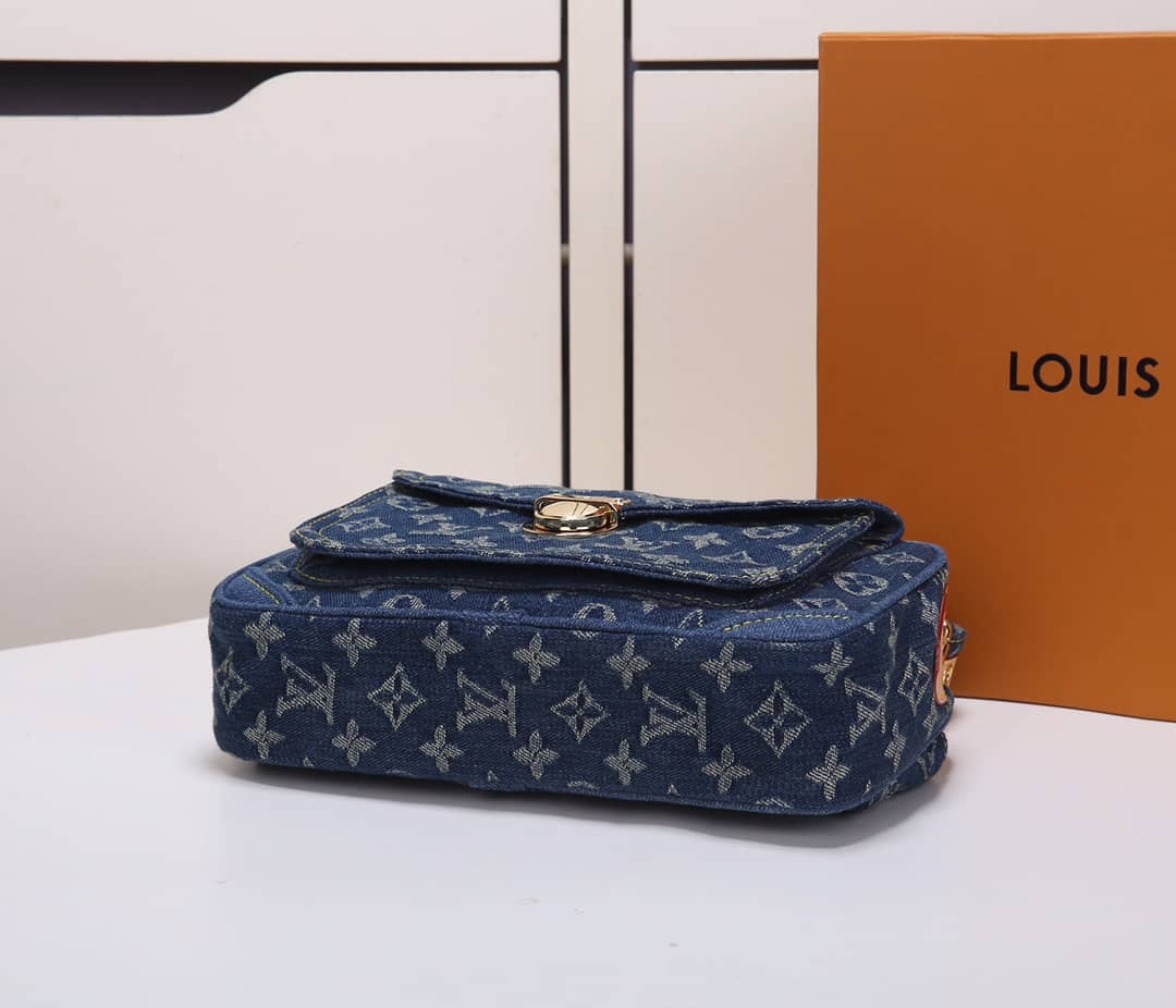 LV Bum Bag Dupe Monogram Denim  M44466