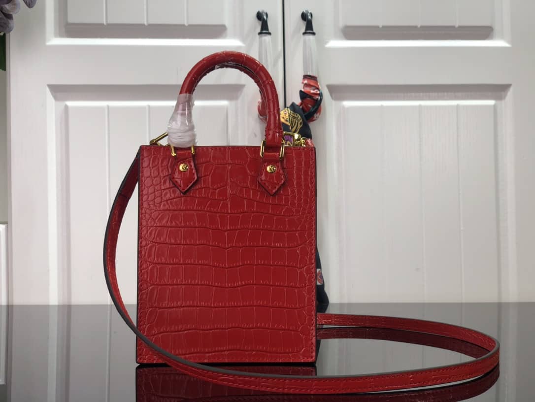 L0vis Vvtt0n Petit Sac Plat Flat Shoulder Bag Replica Red M80169