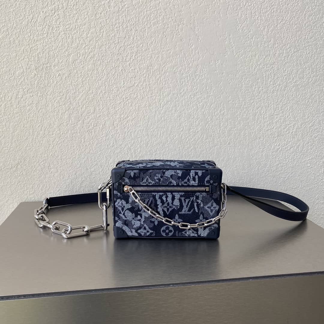 L0vis Vvtt0n Mini Soft Trunk Monogram Tapestry Canvas Replica Bag M80033