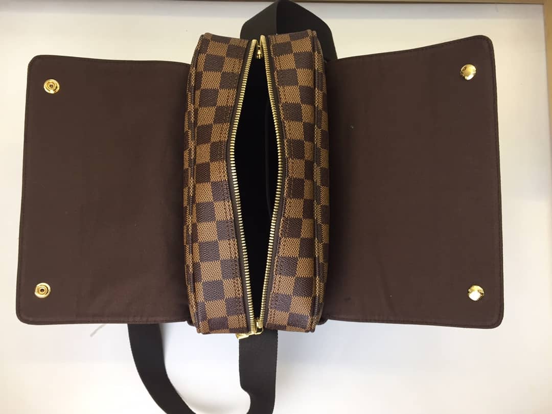 L0vis Vvtt0n Naviglio Leather Shoulder Bag Replica N45255