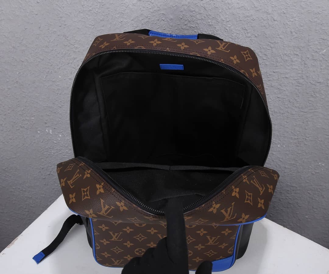 L0vis Vvtt0n Dean Canvas Monogram Macassar Blue Brown M45867 Replica Backpack