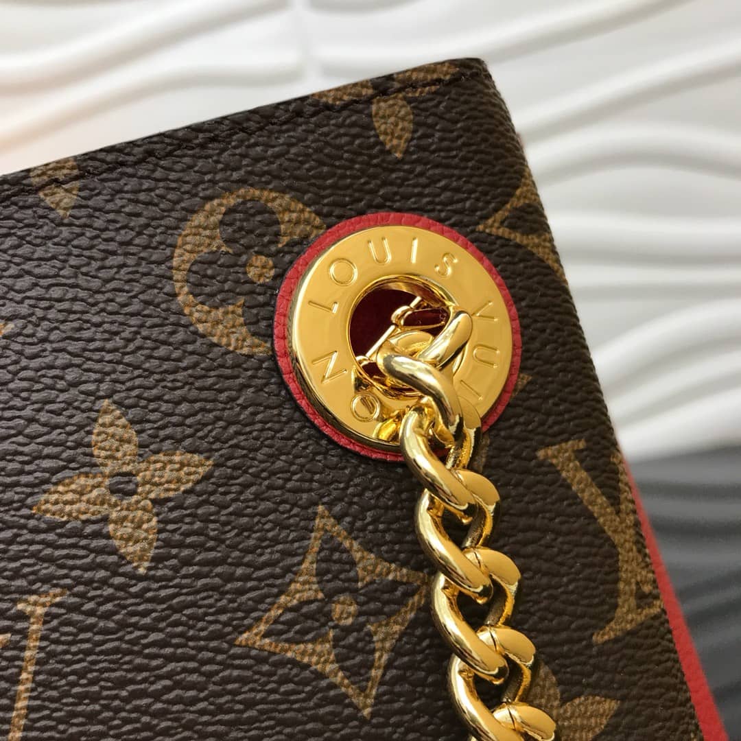 L0vis Vvtt0n Surene MM Monogram Chain Shoulder Bag Replica Red M43772