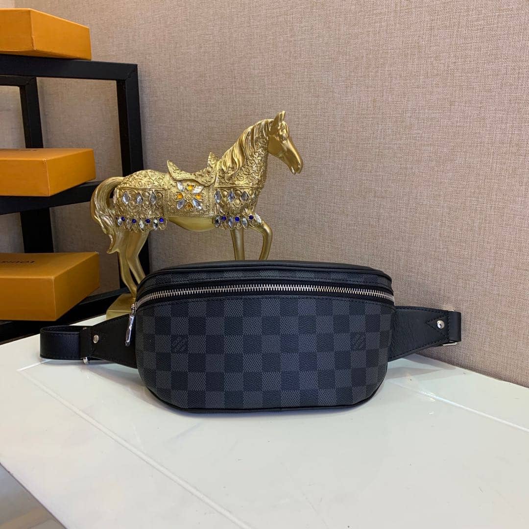 L0vis Vvtt0n Damier Campus Graphite PVC Body Replica Bumbag N40362