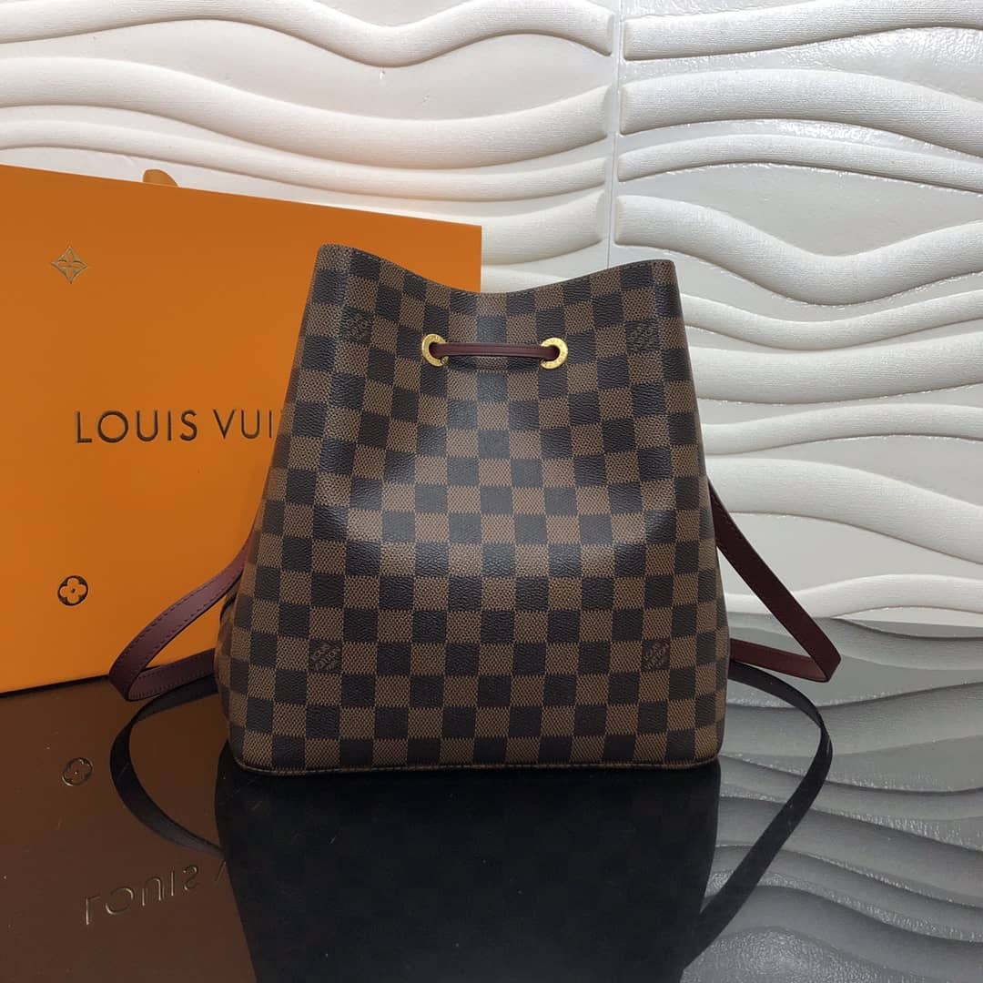 L0vis Vvtt0n Neonoe Replica Bucket Bag Brown Purple M44020