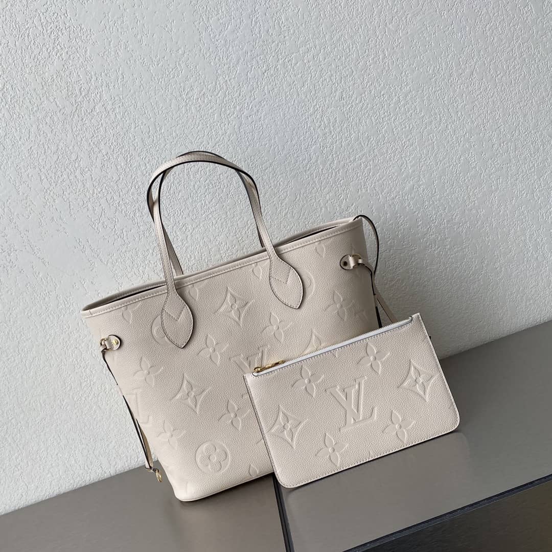 L0vis Vvtt0n Neverfull Dupe MM Monogram Empreinte Leather Bag M45685