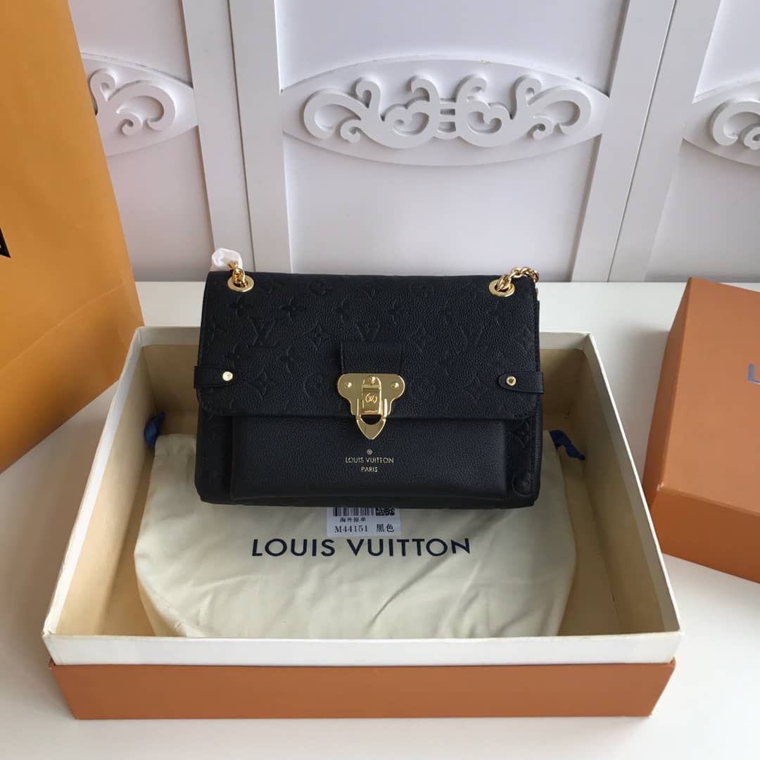 L0vis Vvtt0n Monogram Empreinte Vavin PM Chain Replica Shoulder Bag Black M44151