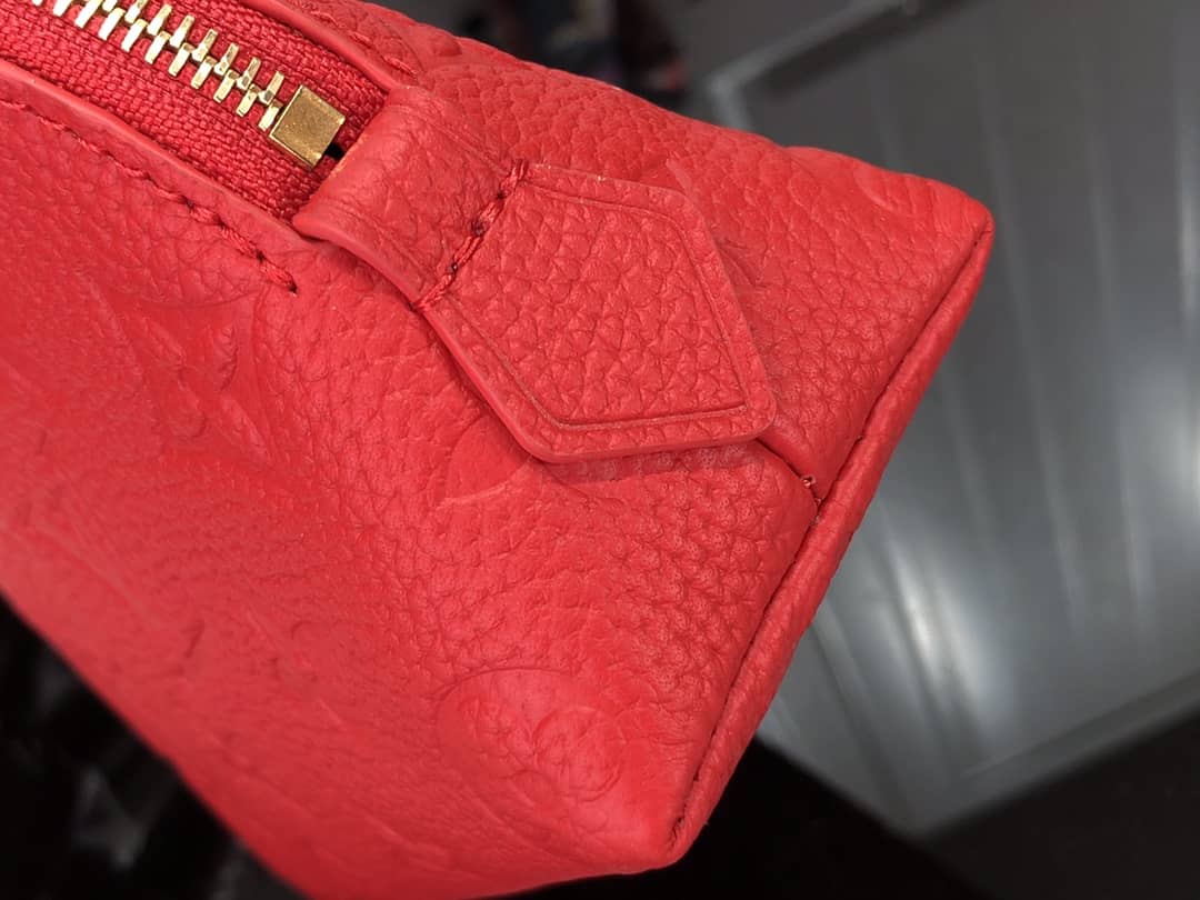L0vis Vvtt0n Pochette Dupe Monogram Cosmetic Pouch  Red M47515