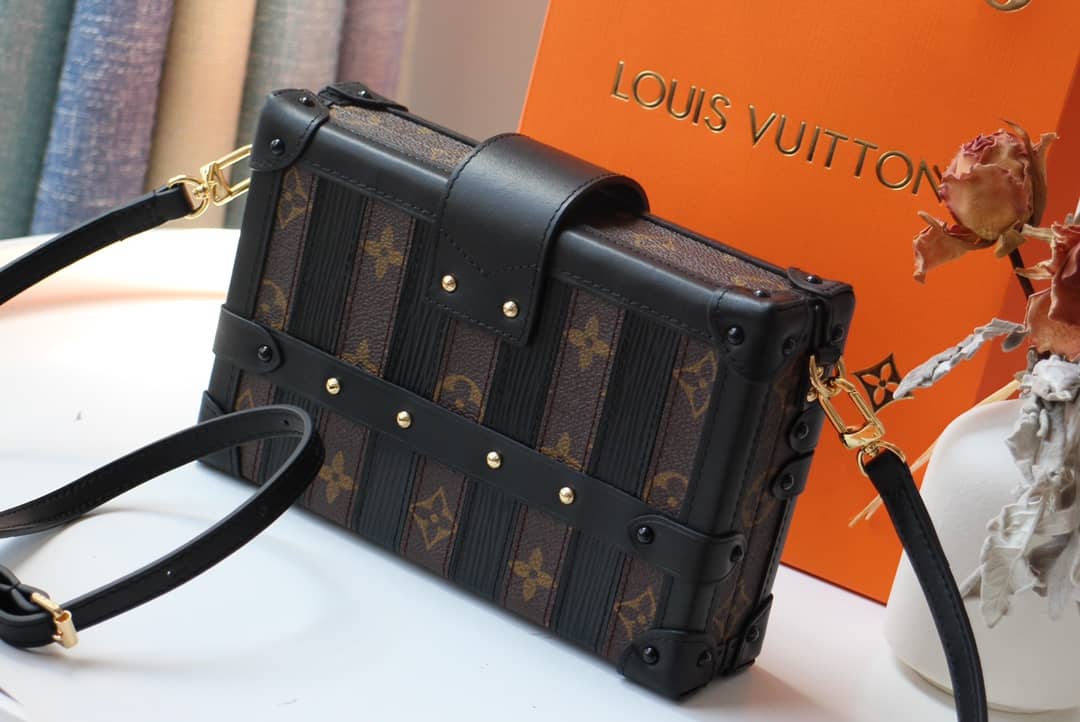 L0vis Vvtt0n Petite Malle Monogram Canvas Replica Bag Brown M40273