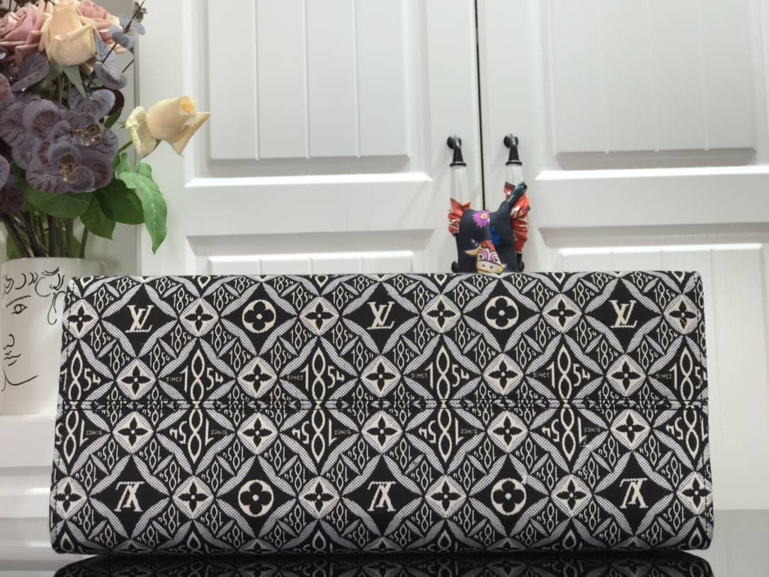 LV Tote Dupe On the Go GM Since 1854 Tote Replica Black M57207