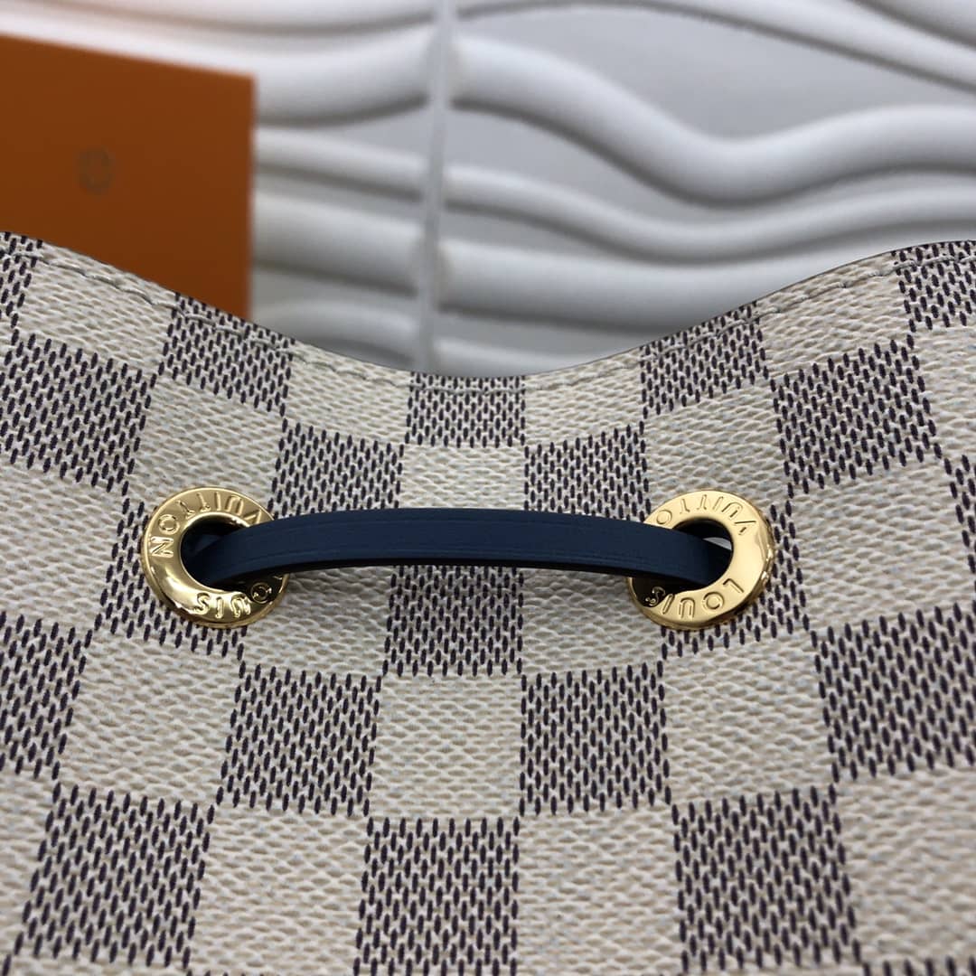 L0vis Vvtt0n Noe Monogram Canvas Replica Bucket Bag Beige Blue
