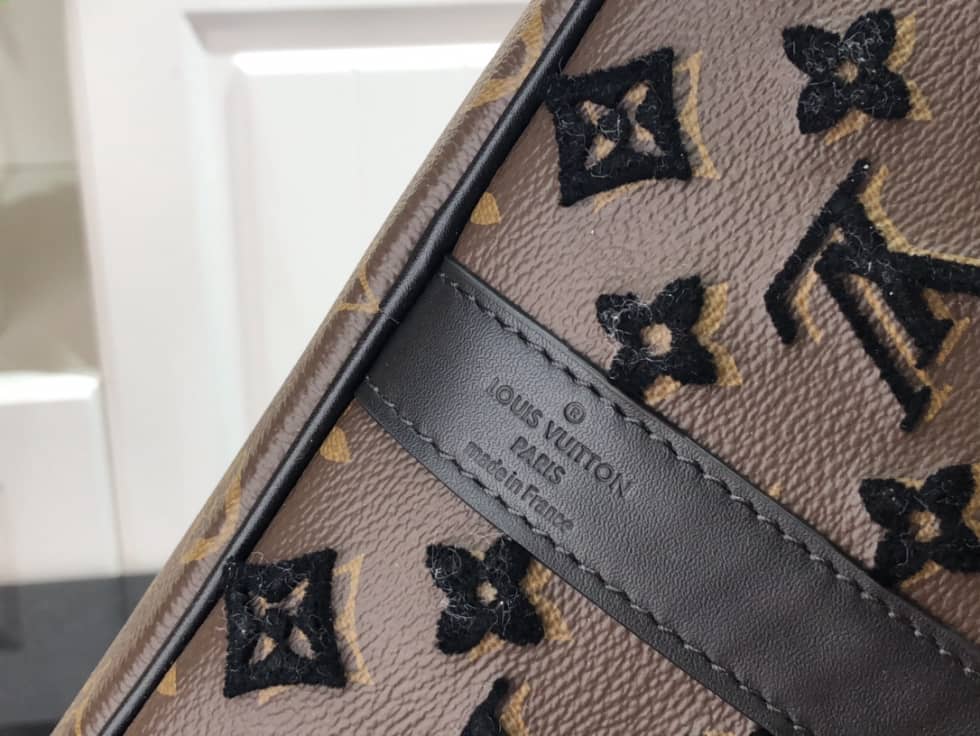 LV Duffle Bag Replica  Keepall Triangle Bandouliere 50 Brown M45046