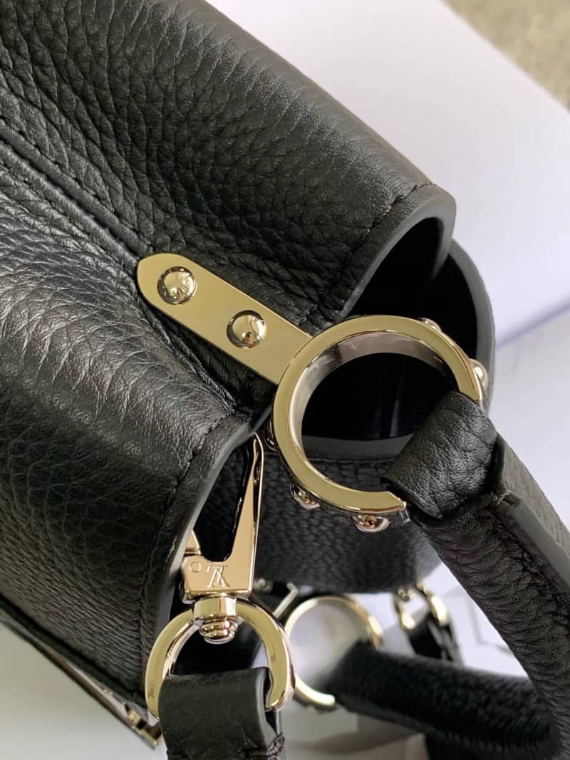L0vis Vvtt0n Taurillon Leather Capucines Mini Replica Bag Black M55985