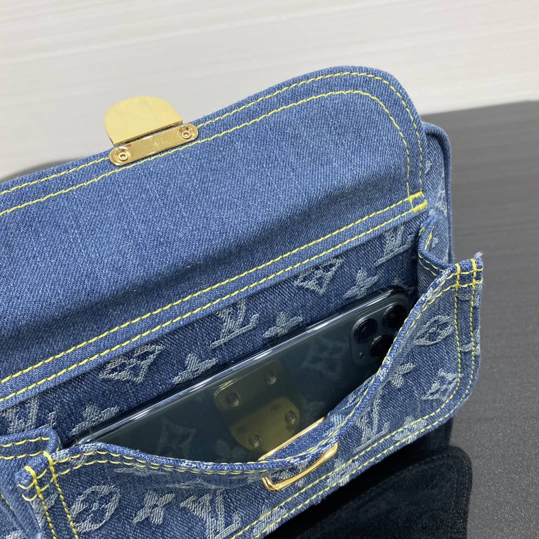 LV Bum Bag Dupe Monogram Denim M44466