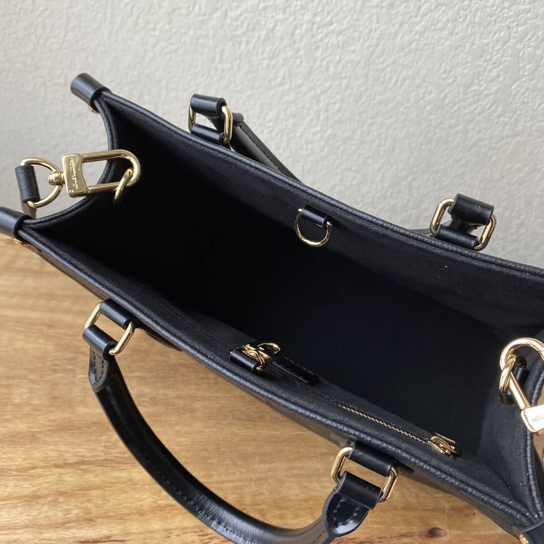 L0vis Vvtt0n Mini Onthego Tote Replica Black M45560