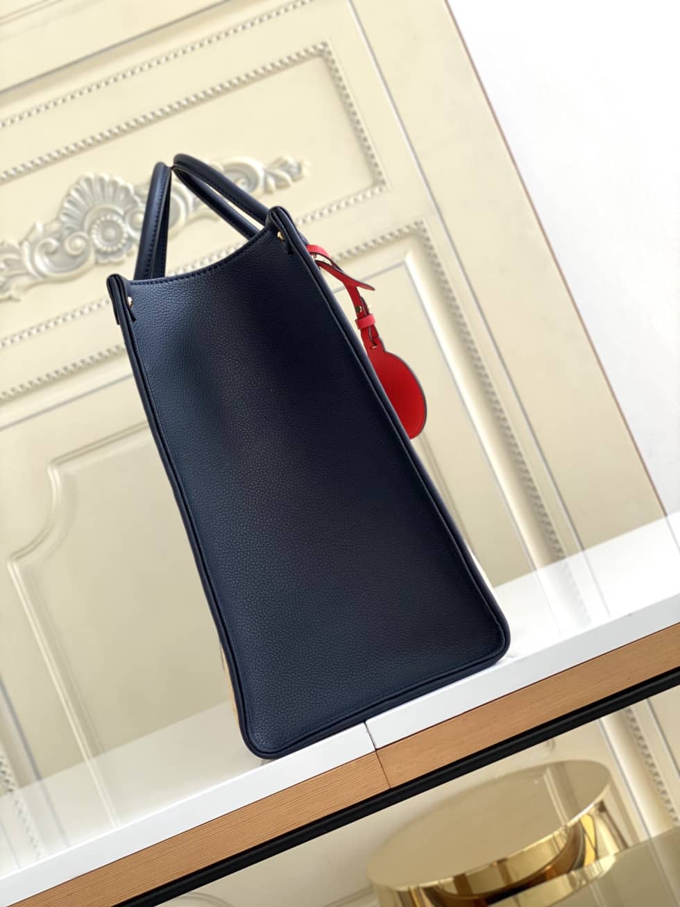 L0vis Vvtt0n OnTheGo Monogram Giant Raffia Tote
