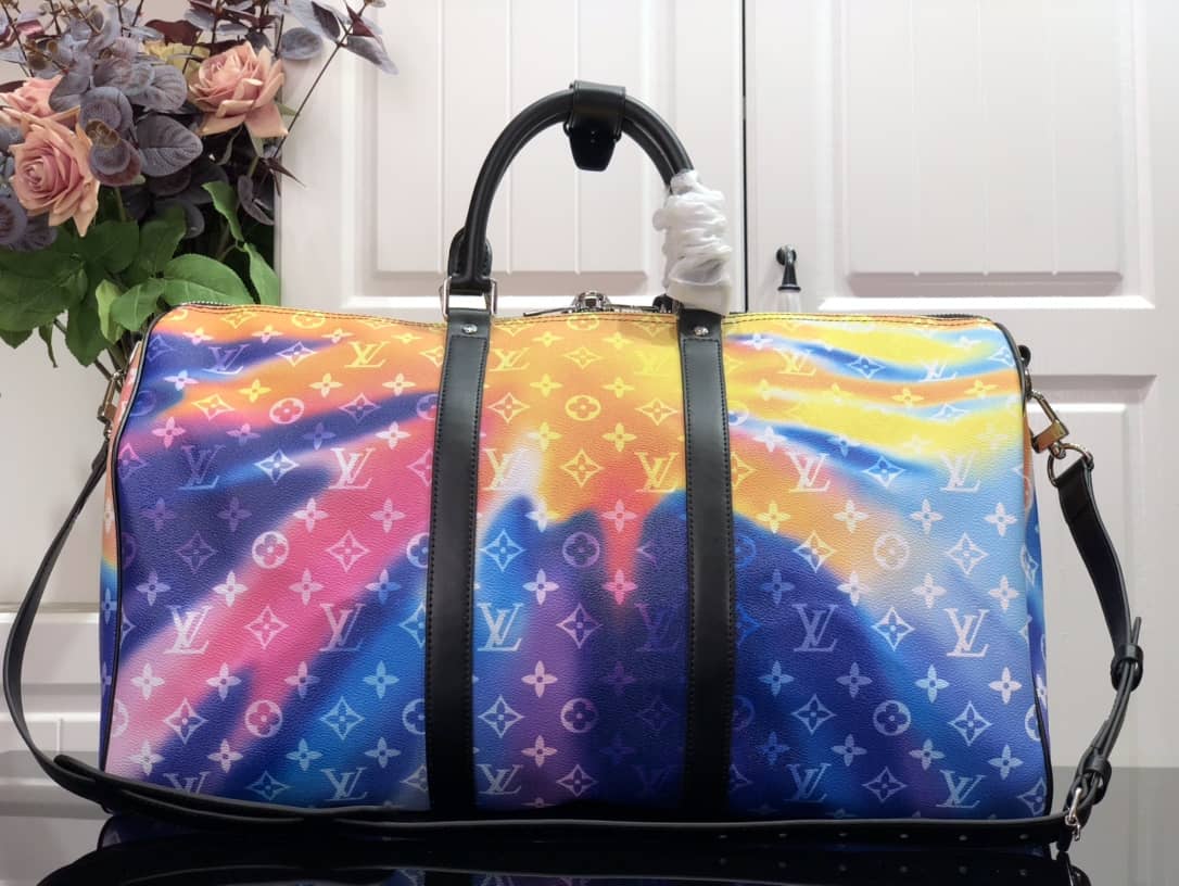 L0vis Vvtt0n Keepall Watercolor Bandouliere 50 Travel Bag Replica M45758