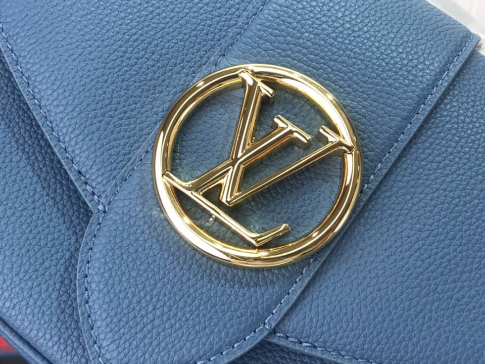 L0vis Vvtt0n Pont 9 Soft MM Grained Calfskin Blue M58967 Replica Crossbody Bag