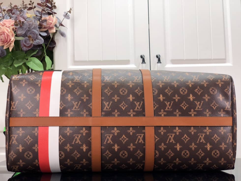 LV Duffle Bag Replica Keepall Bandouliere 55 Virgil Abloh’s Trunk M59661