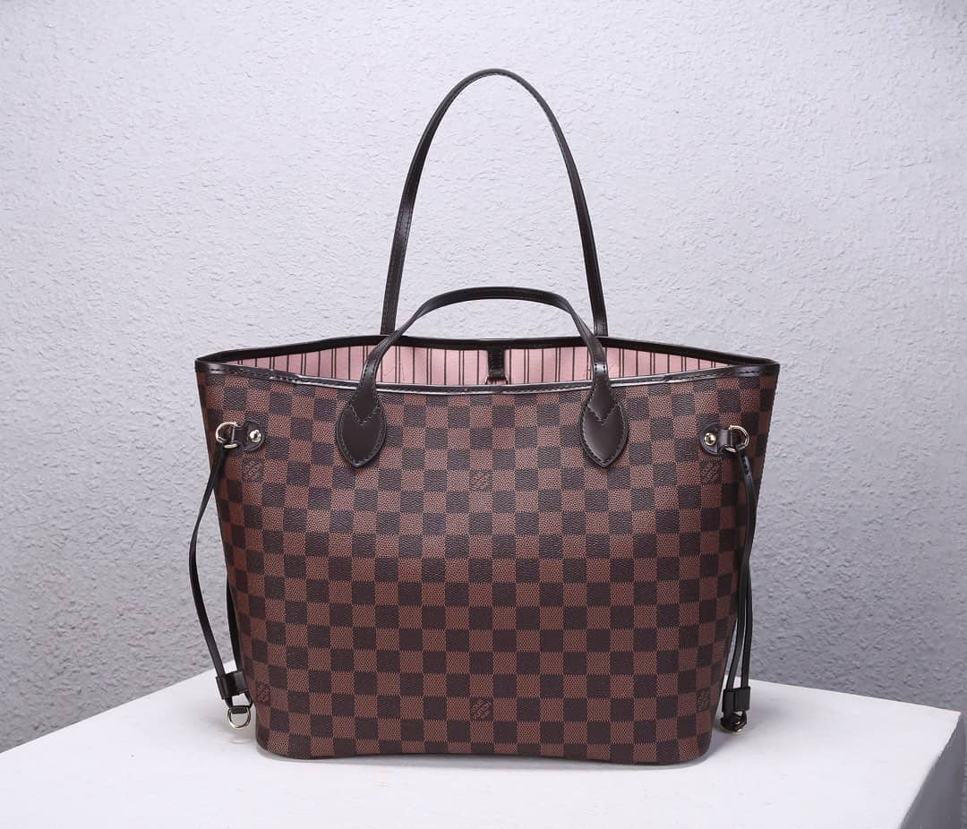 L0vis Vvtt0n Neverfull MM Damier Ebene Tote Replica Pink N41358