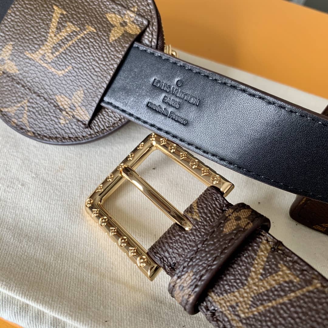 L0vis Vvtt0n Monogram Canvas Daily Multi Replica Pochette 30mm Belt Brown M0236U