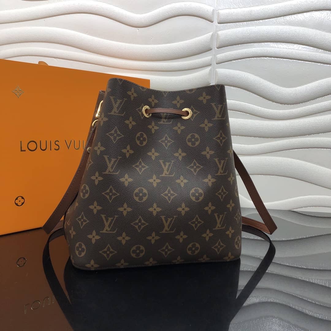 L0vis Vvtt0n Neonoe Replica Bucket Bag Brown M44020