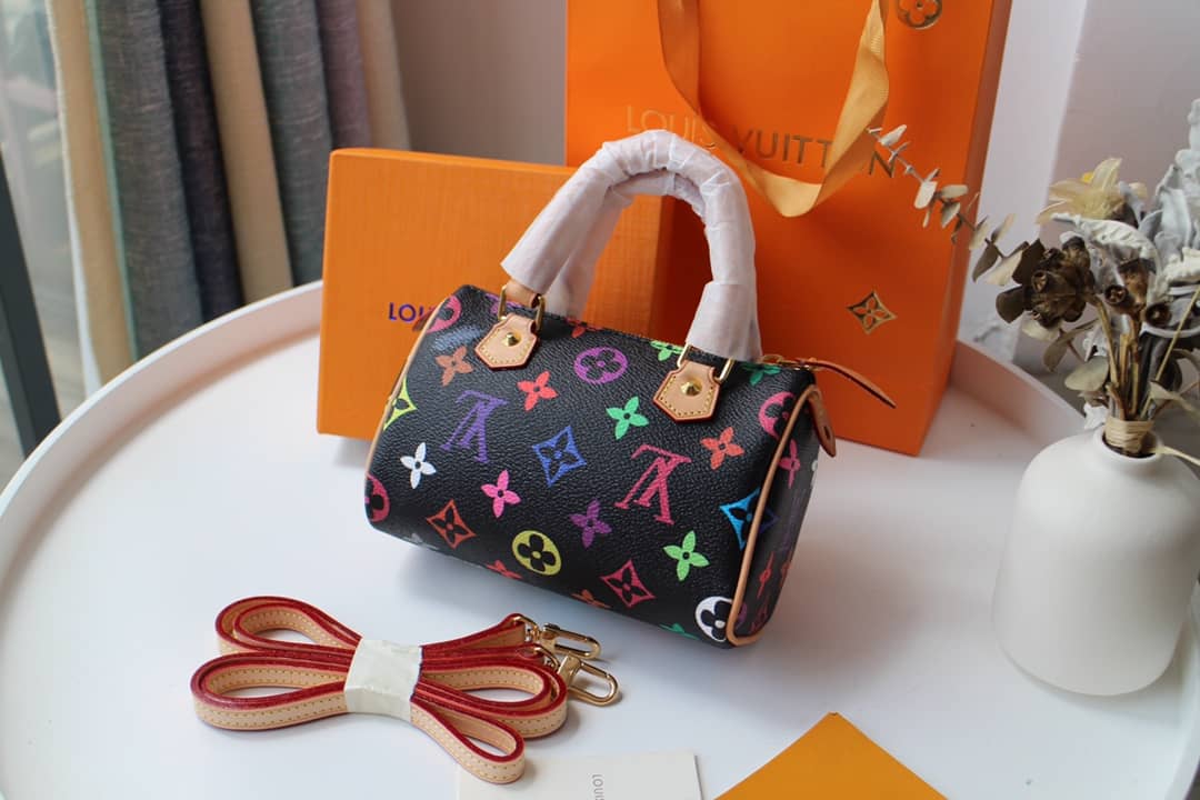 LV Duffle Bag Replica Monogram Multi Mini Speedy M92645
