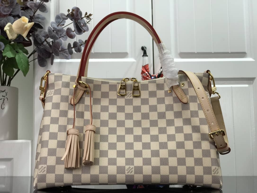 L0vis Vvtt0n Lymington Damier Azur Tote Replica Beige N40022